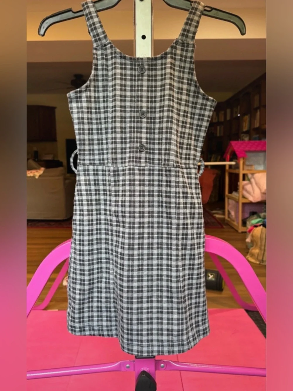 Abercrombie Girls plaid romper skirt sz 9/10